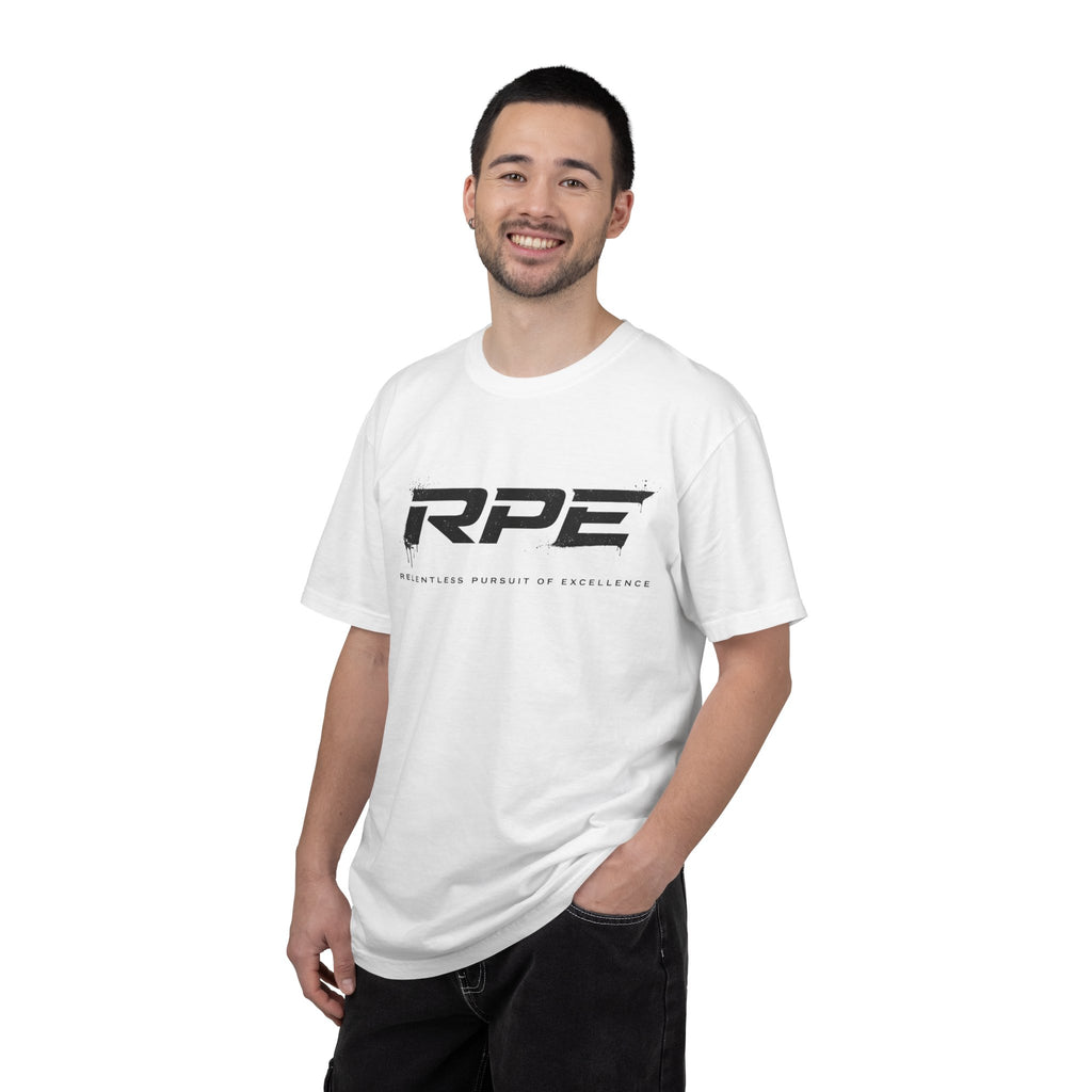 RPE logo tee T-Shirt | Athletic logo, minimalist black text