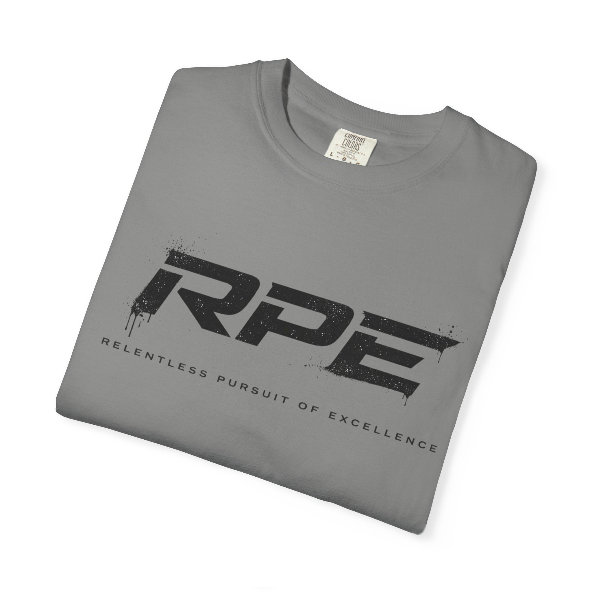 RPE logo tee T-Shirt | Athletic logo, minimalist black text