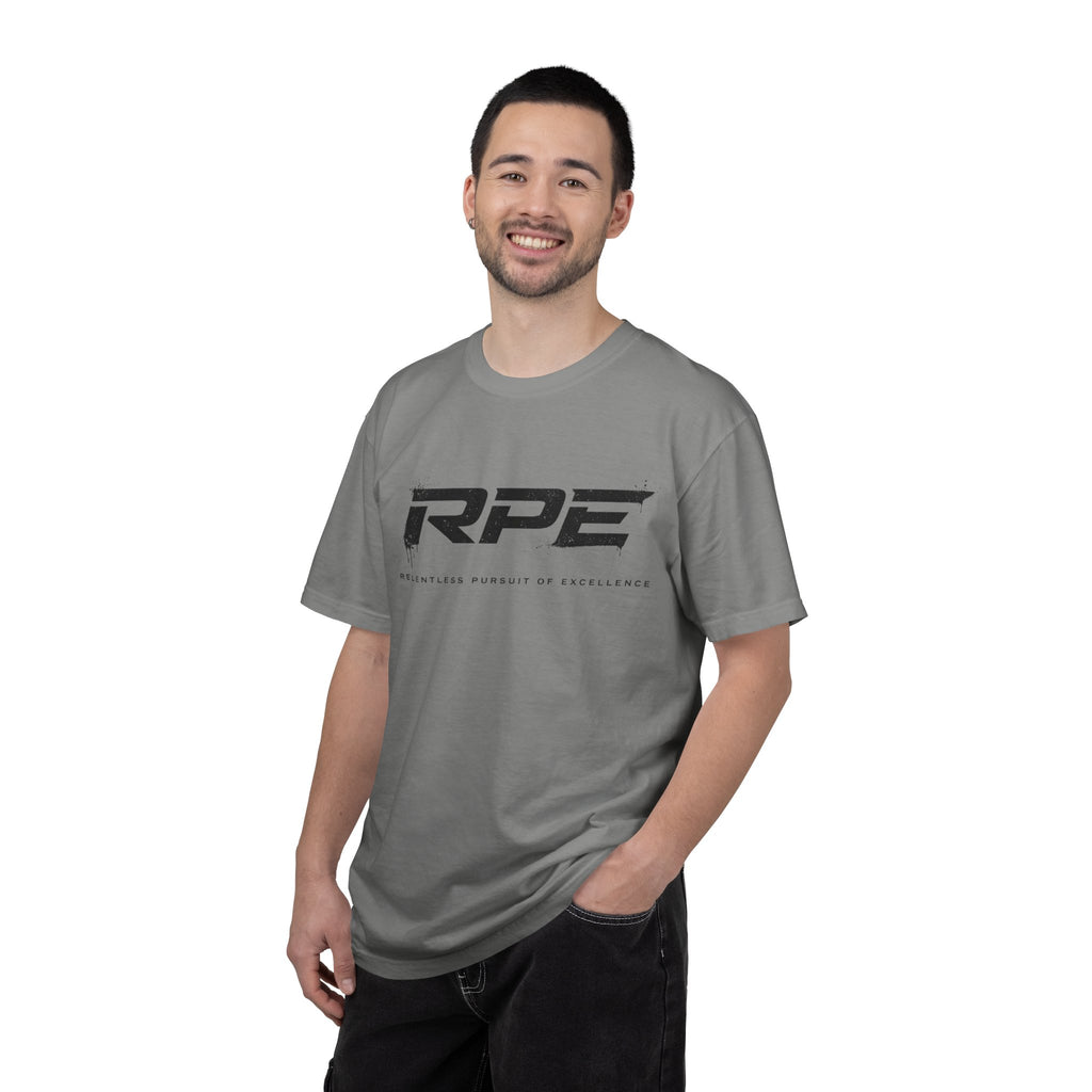 RPE logo tee T-Shirt | Athletic logo, minimalist black text