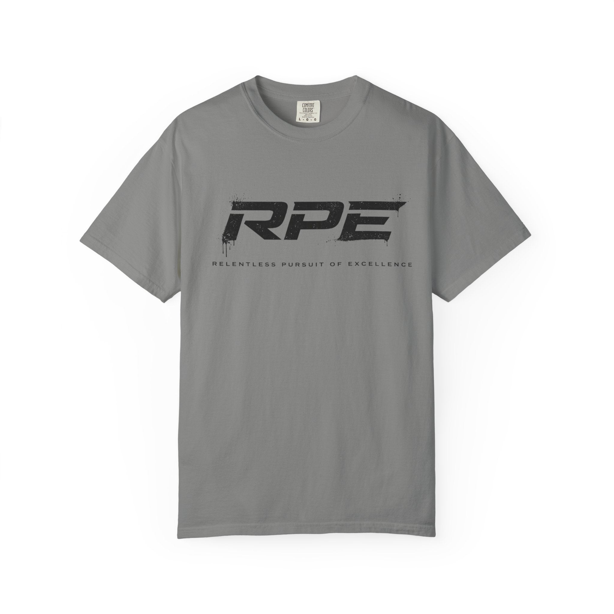 RPE logo tee T-Shirt | Athletic logo, minimalist black text