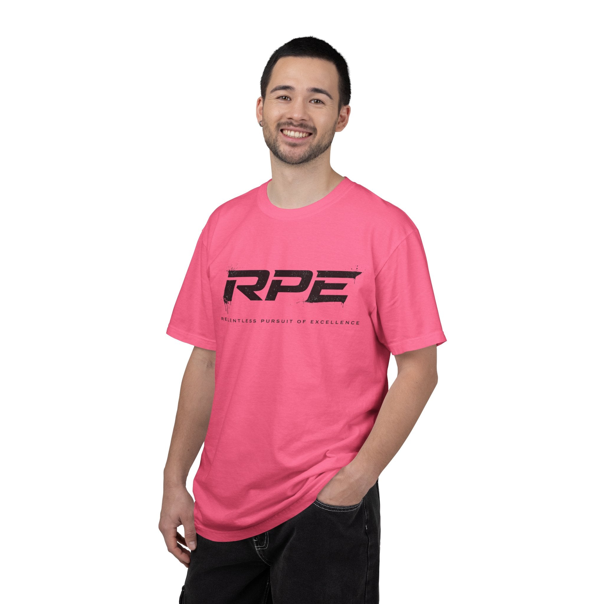 RPE logo tee T-Shirt | Athletic logo, minimalist black text
