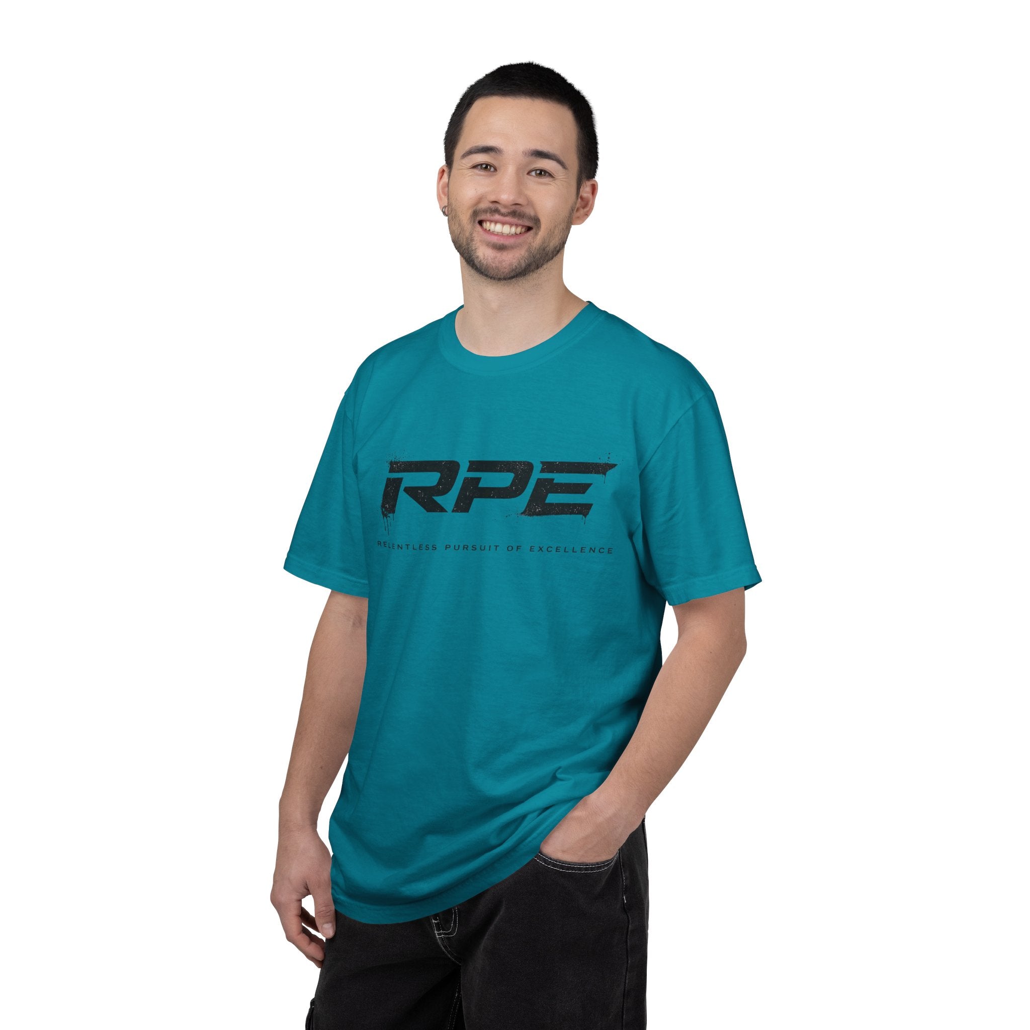 RPE logo tee T-Shirt | Athletic logo, minimalist black text