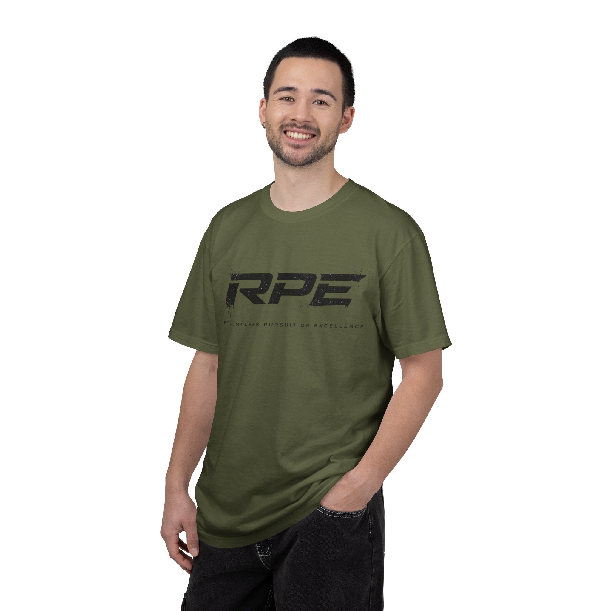 RPE logo tee T-Shirt | Athletic logo, minimalist black text