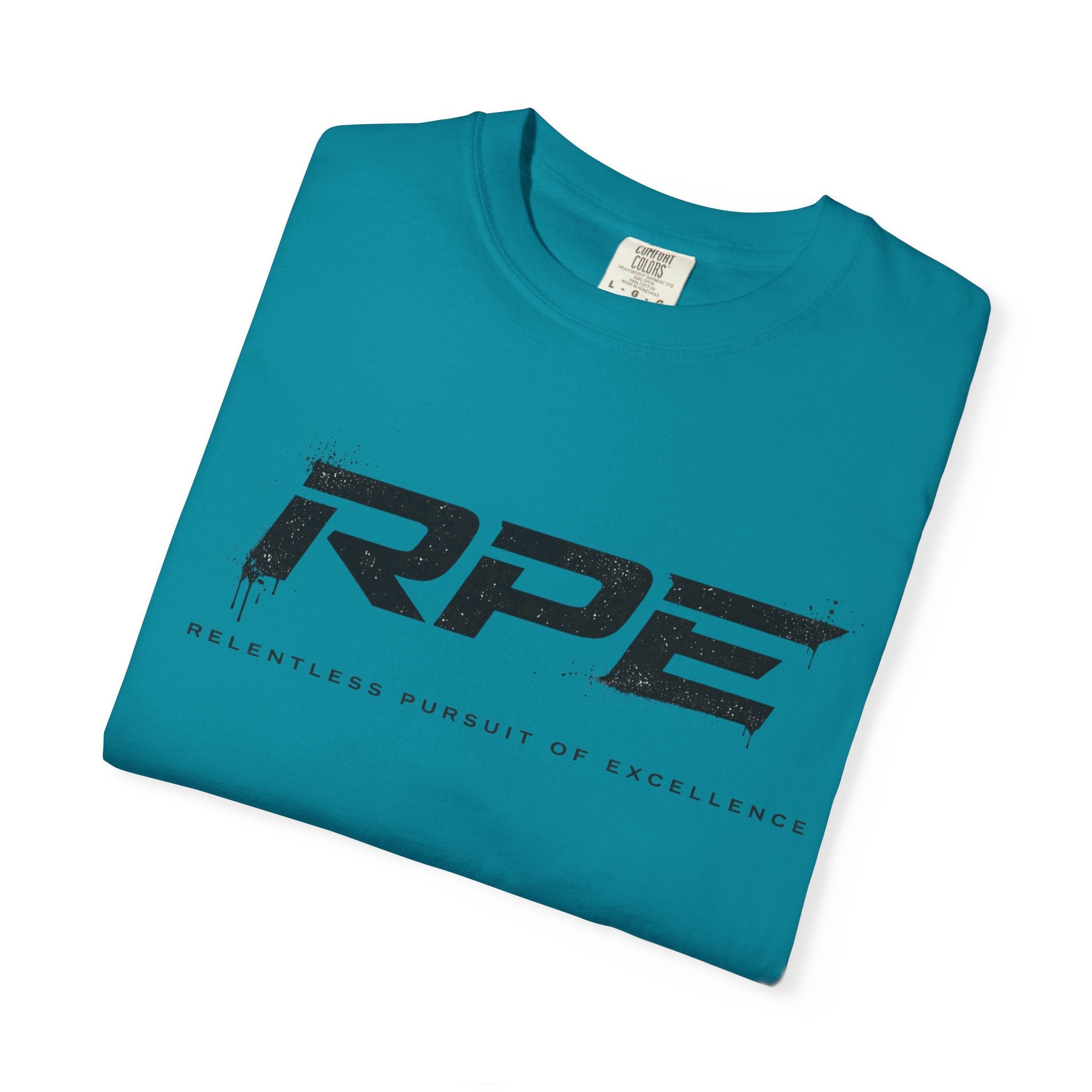RPE logo tee T-Shirt | Athletic logo, minimalist black text