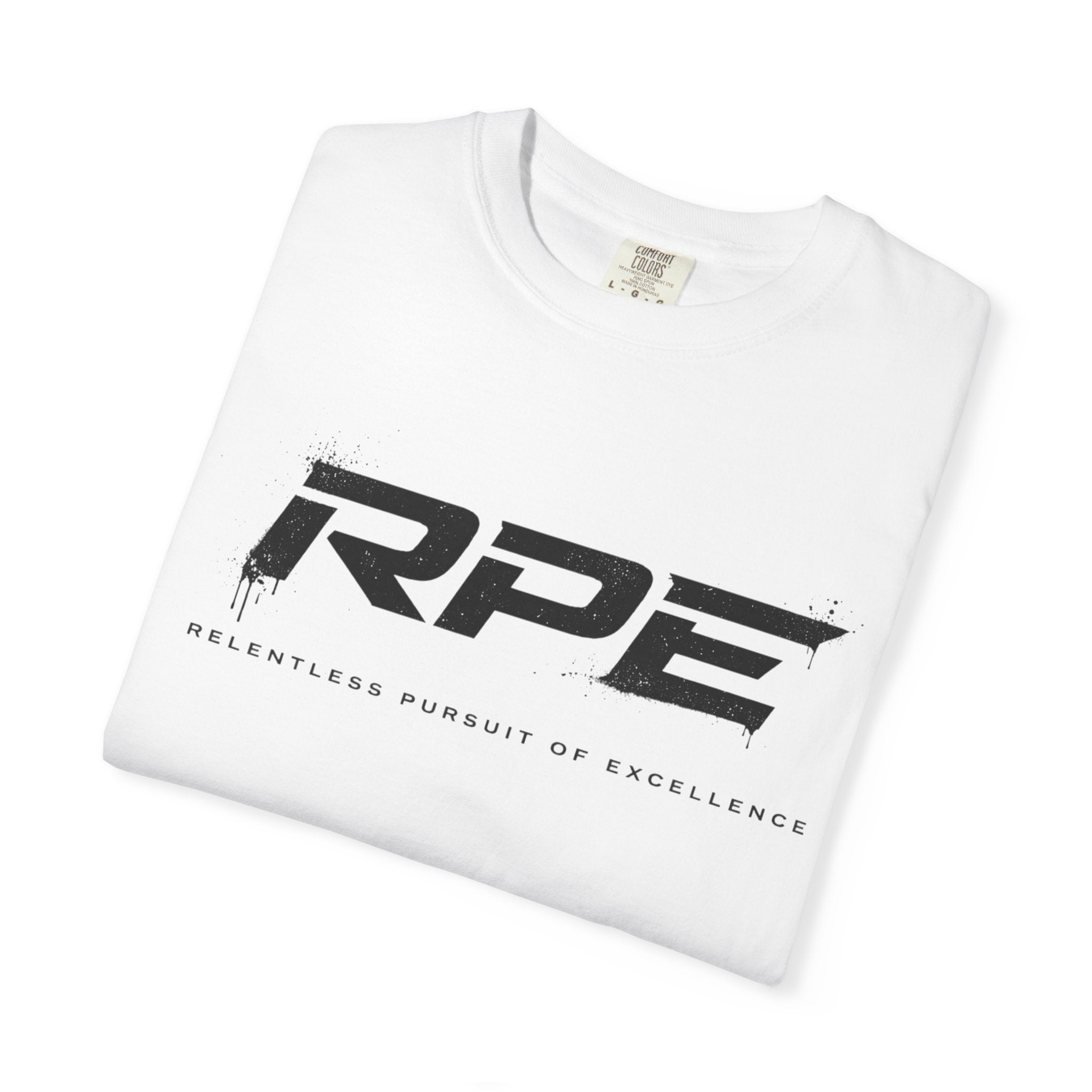 RPE logo tee T-Shirt | Athletic logo, minimalist black text