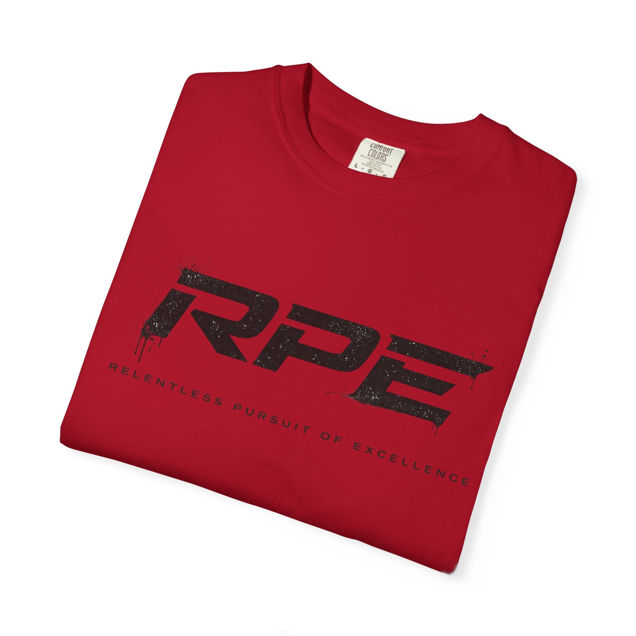 RPE logo tee T-Shirt | Athletic logo, minimalist black text
