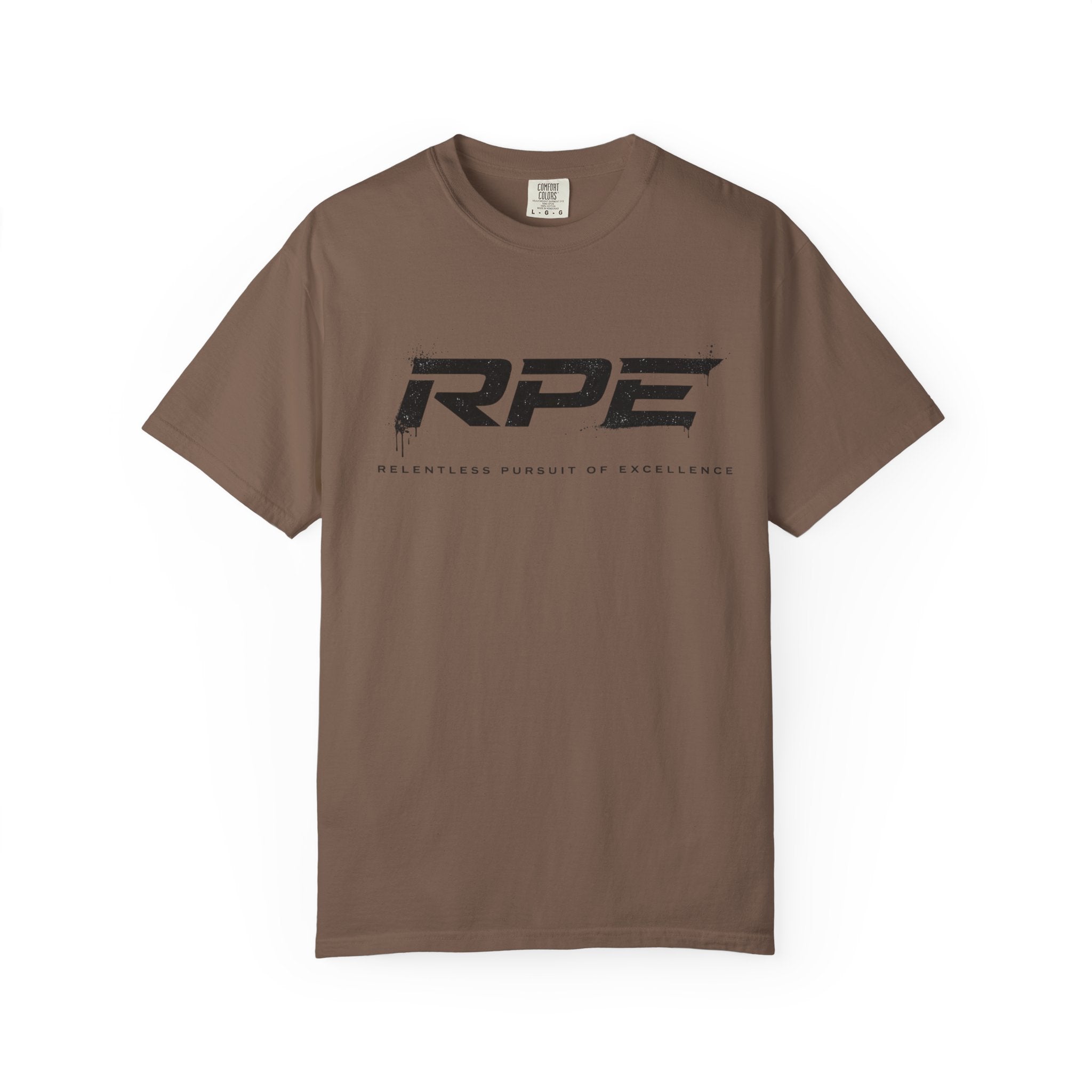 RPE logo tee T-Shirt | Athletic logo, minimalist black text