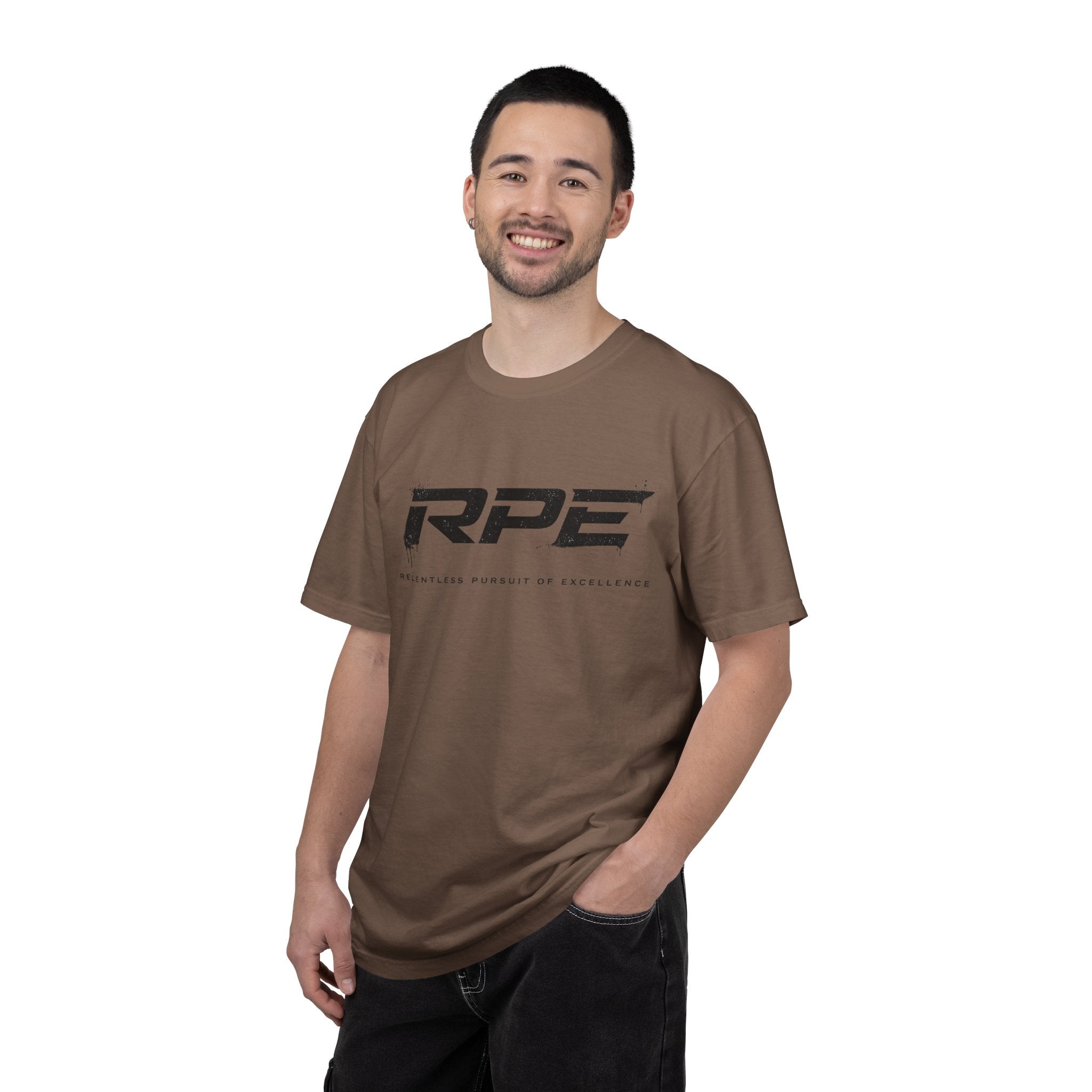 RPE logo tee T-Shirt | Athletic logo, minimalist black text